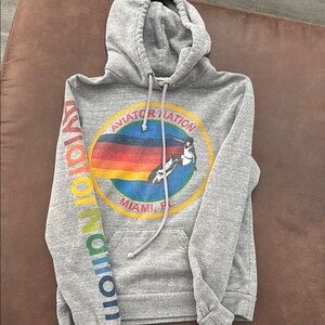Aviator Nation Gray Hoodie